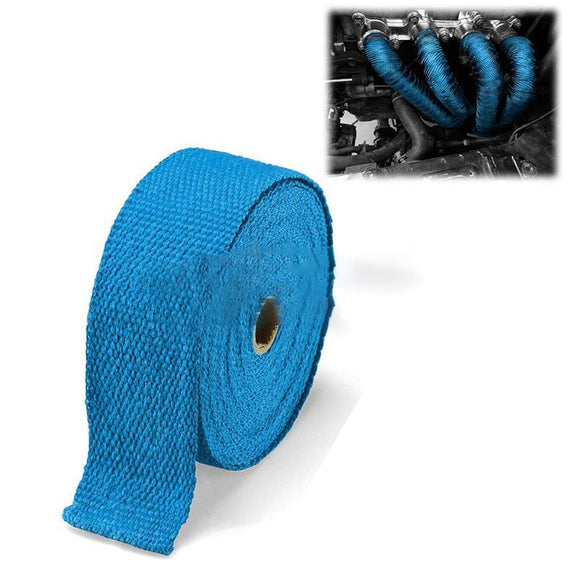 5m*5cm*1.5m Glass Fiber Tape Auto Exhaust Pipe Wrap Insulation 900-1200 Degrees Temperature Cotton Insulation Heat Wrapped Tape - gearextra