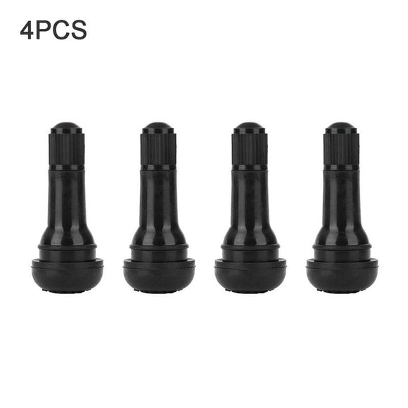 4pcs TR413 Car Valve Snap In Rubber Tubeless Tire Valve Cap Wheel Stem Vacuum Nozzle Rim Hole 16mm Car Tire Wheel Accessories - gearextra